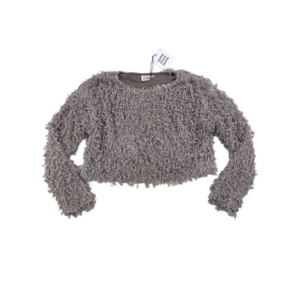 Some Days Lovin - Glorious Cropped top Sweater in Dove Gray